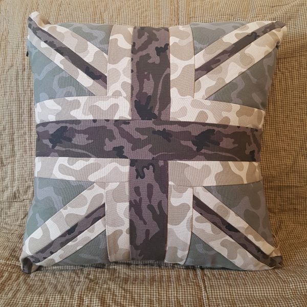 Camouflage Cushion Union Jack 2