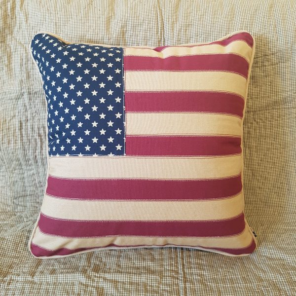 Medium Square Cushion USA UK Flag