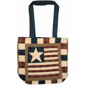 Quilted Tote Bag - USA Stars & Stripes