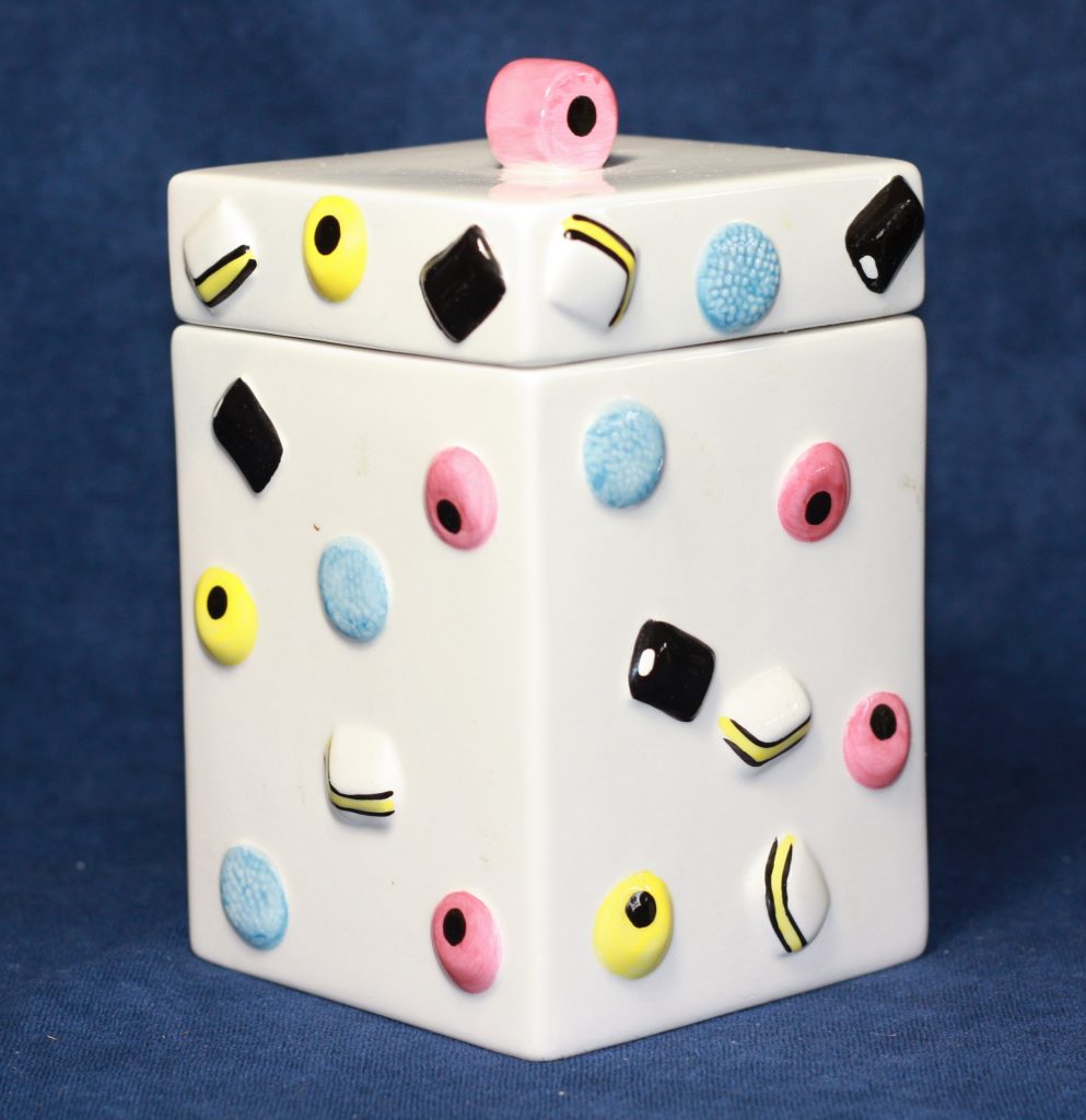 Licorice Allsorts Porcelain Box with Lid All Things UK