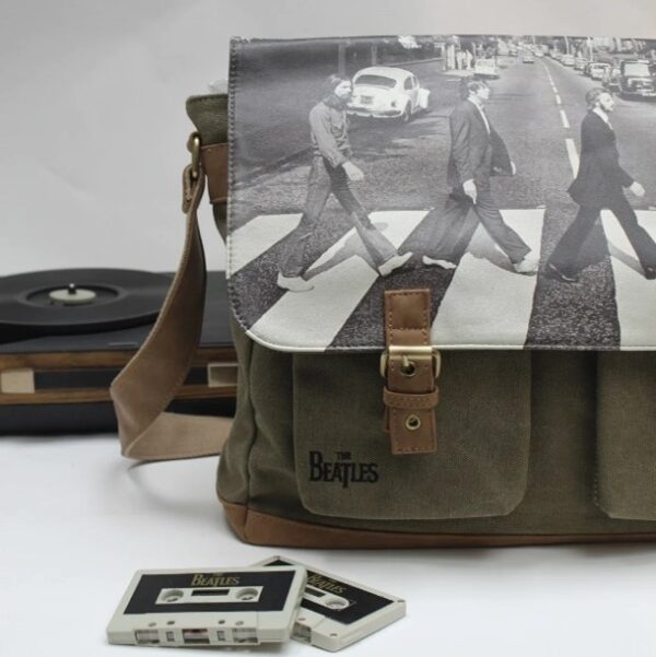 All Things UK - The Beatles Abbey Road Green Satchel display