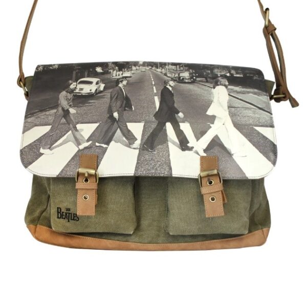 All Things UK - The Beatles Abbey Road Green Satchel front